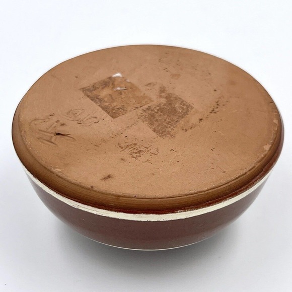 Vintage Ink Well Earthenware Ceramic Colonial Williamsburg Antique Flower Frog - Picture 2 of 8